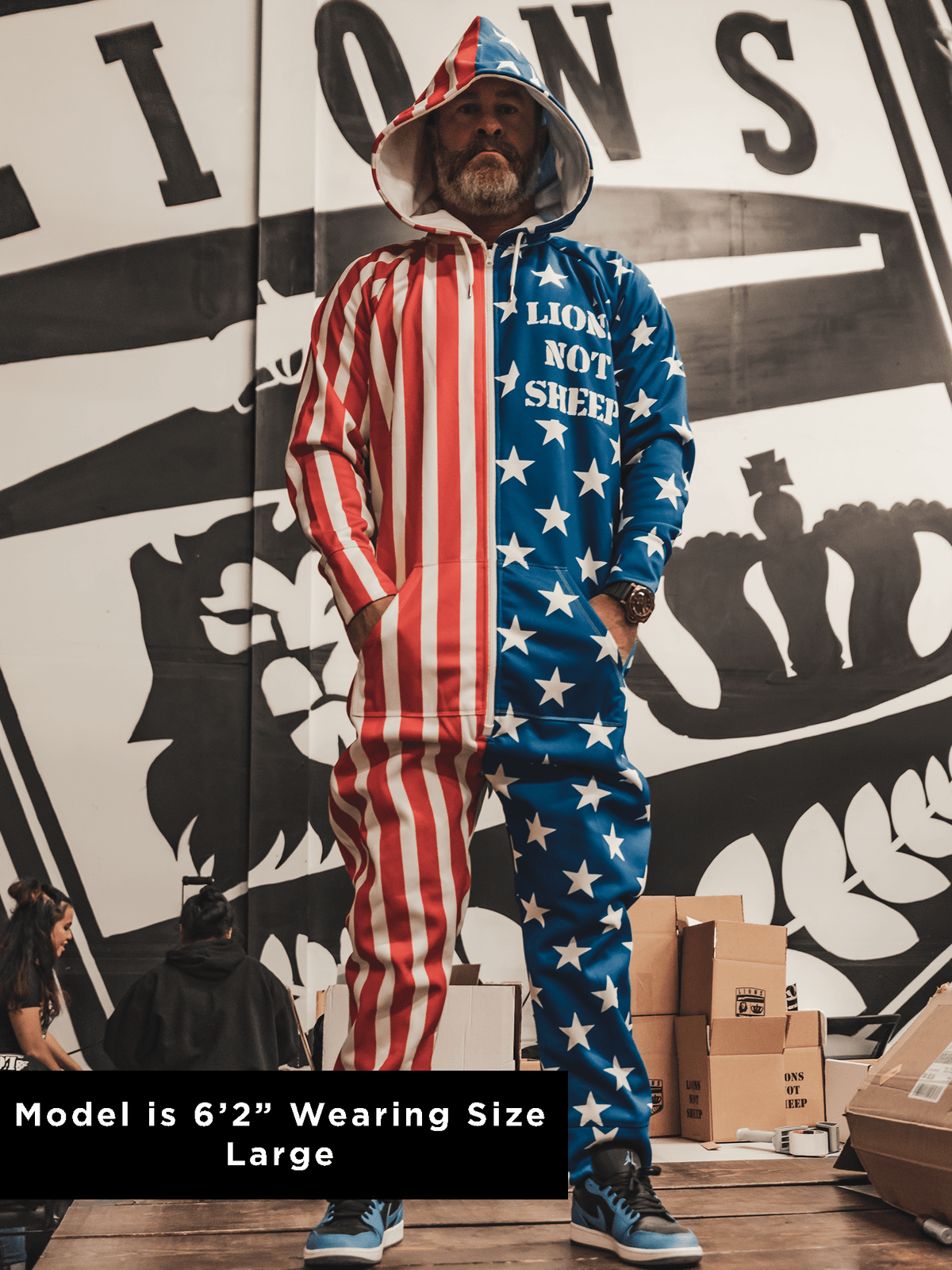 Lions Not Sheep Onesie (Red, White, &amp; Blue) - Lions Not Sheep ®