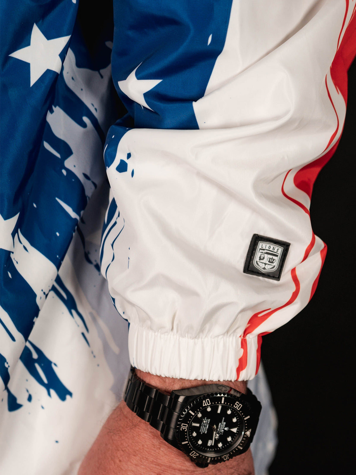 LIONS NOT SHEEP OG Outer-Shell Jacket (Red, White &amp; Blue) - Lions Not Sheep ®