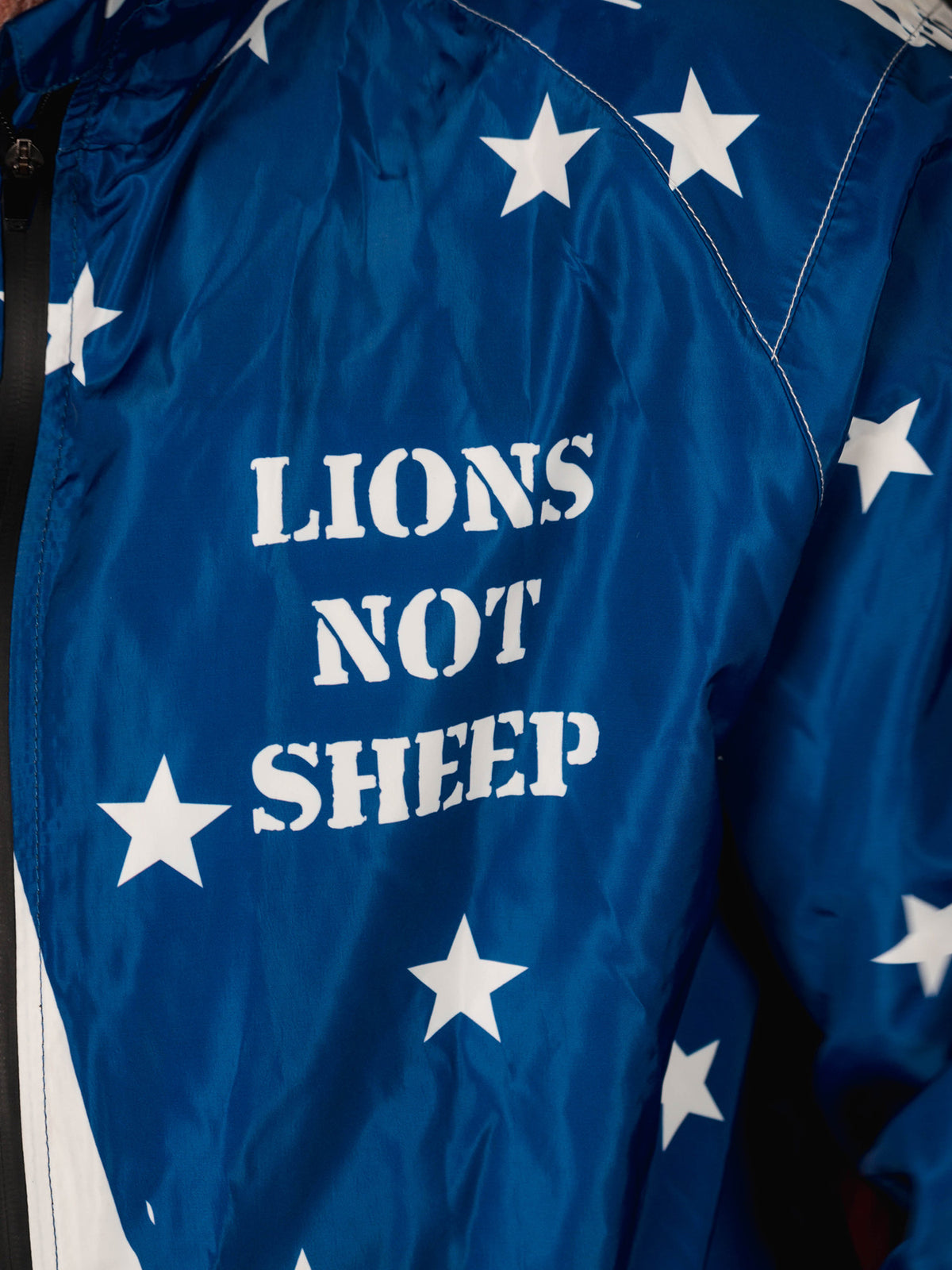 LIONS NOT SHEEP OG Outer-Shell Jacket (Red, White &amp; Blue) - Lions Not Sheep ®