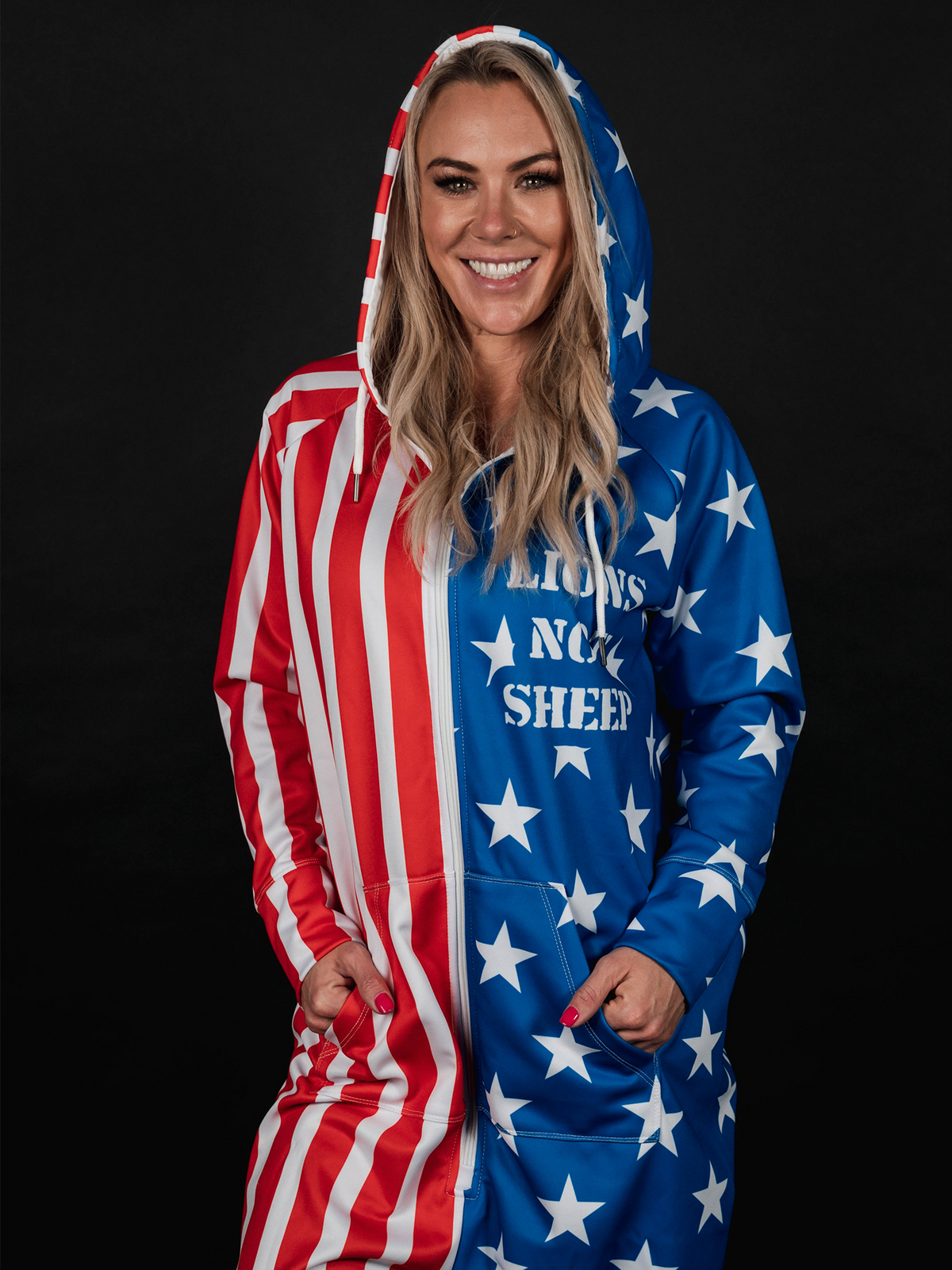 Lions Not Sheep Onesie (Red, White, &amp; Blue) - Lions Not Sheep ®