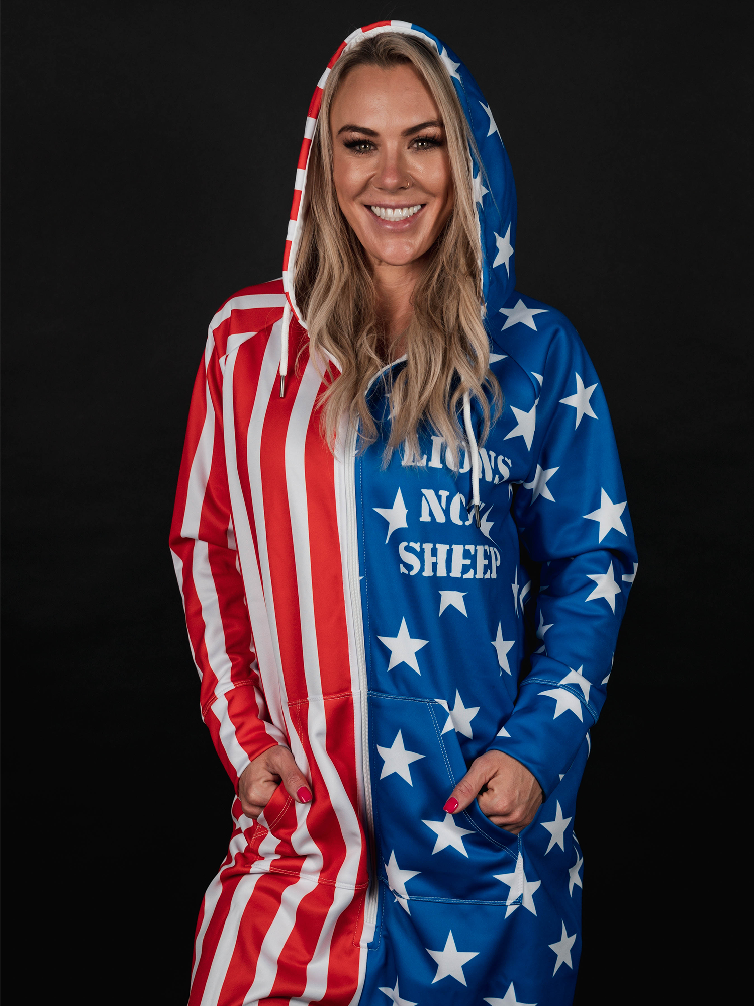 Lions Not Sheep Onesie (Red, White, & Blue) - Lions Not Sheep ®