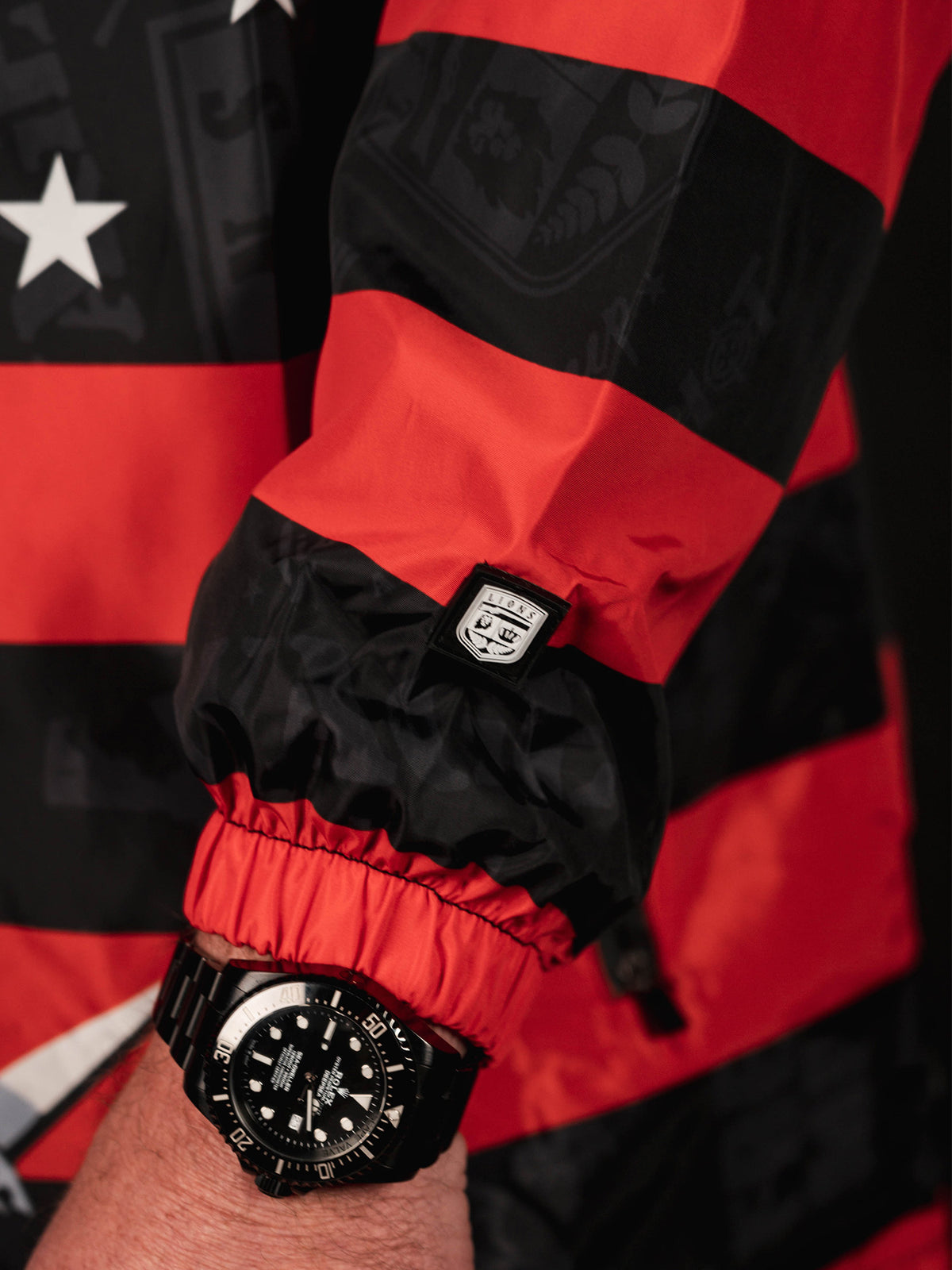 LIONS NOT SHEEP OG Outer-Shell Jacket (Red/Black) - Lions Not Sheep ®