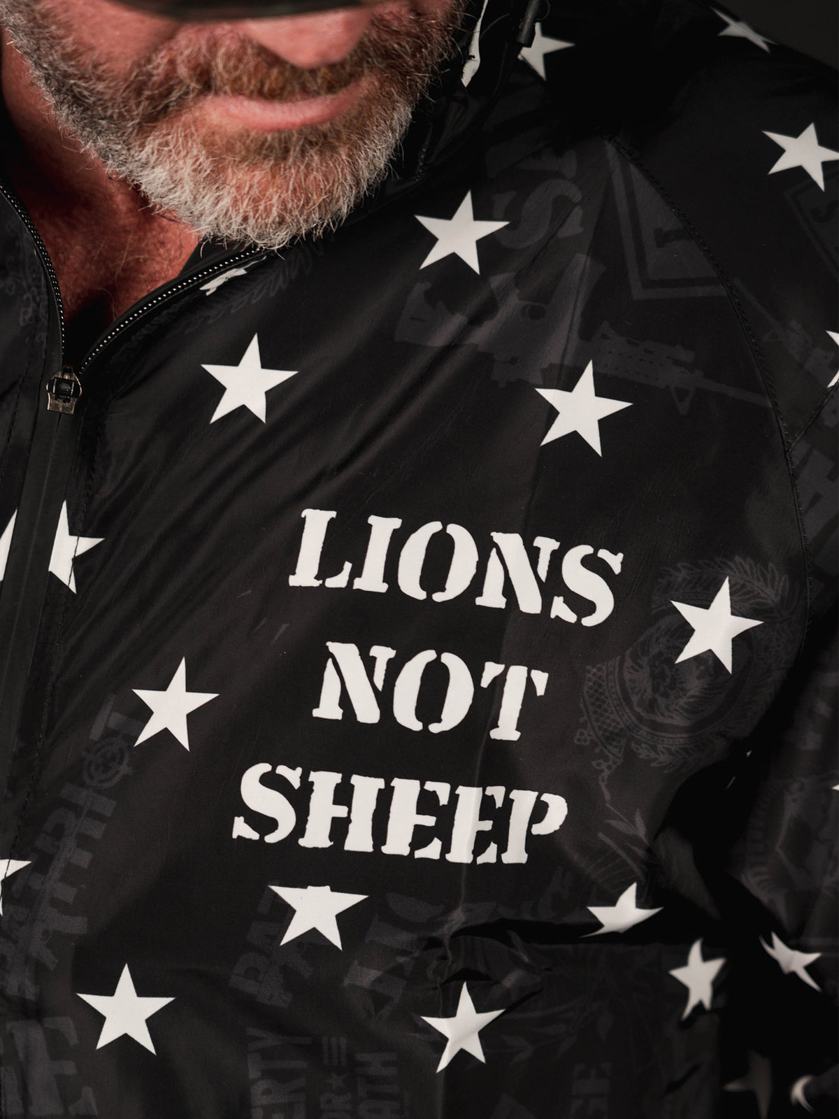LIONS NOT SHEEP OG Outer-Shell Jacket (Red/Black) - Lions Not Sheep ®