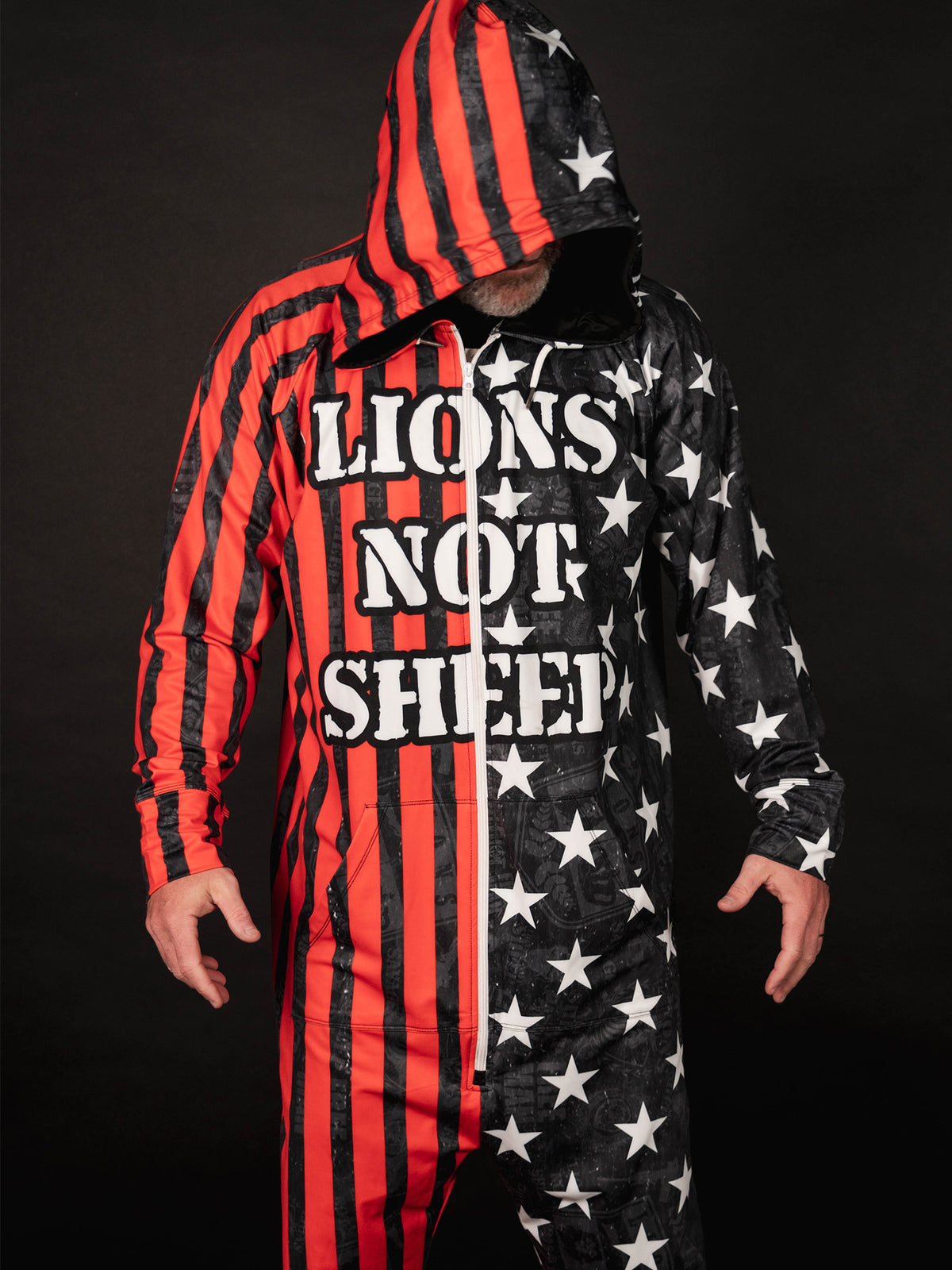 LIONS NOT SHEEP OG Onesie (Red/Black) - Lions Not Sheep ®