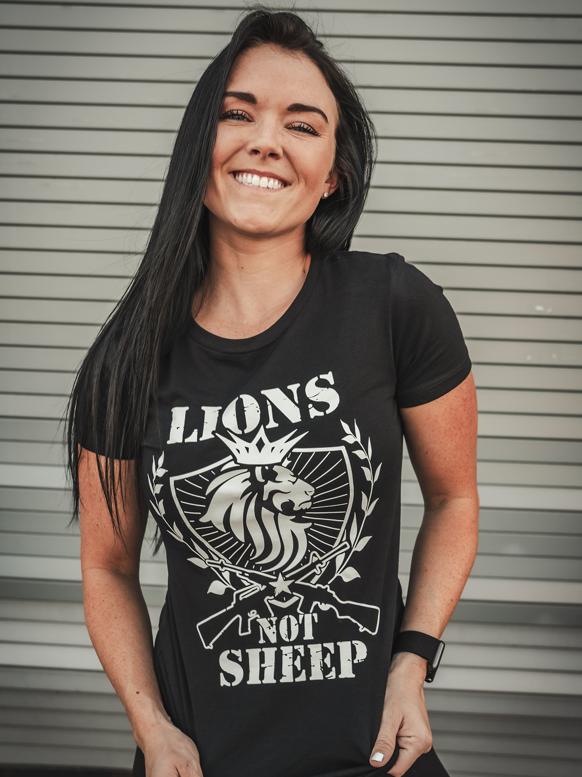 LIONS NOT SHEEP RIFLE Women&#39;s Tee - Lions Not Sheep ®
