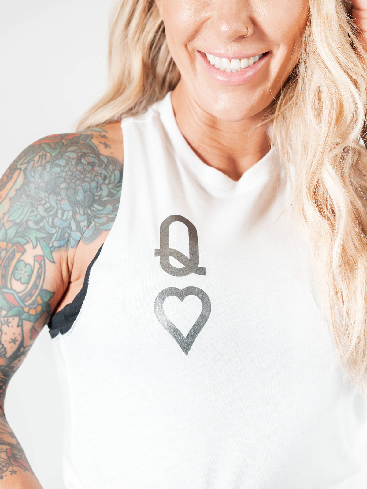 QUEEN SELENITE Racerback Crop Tank - Lions Not Sheep ®