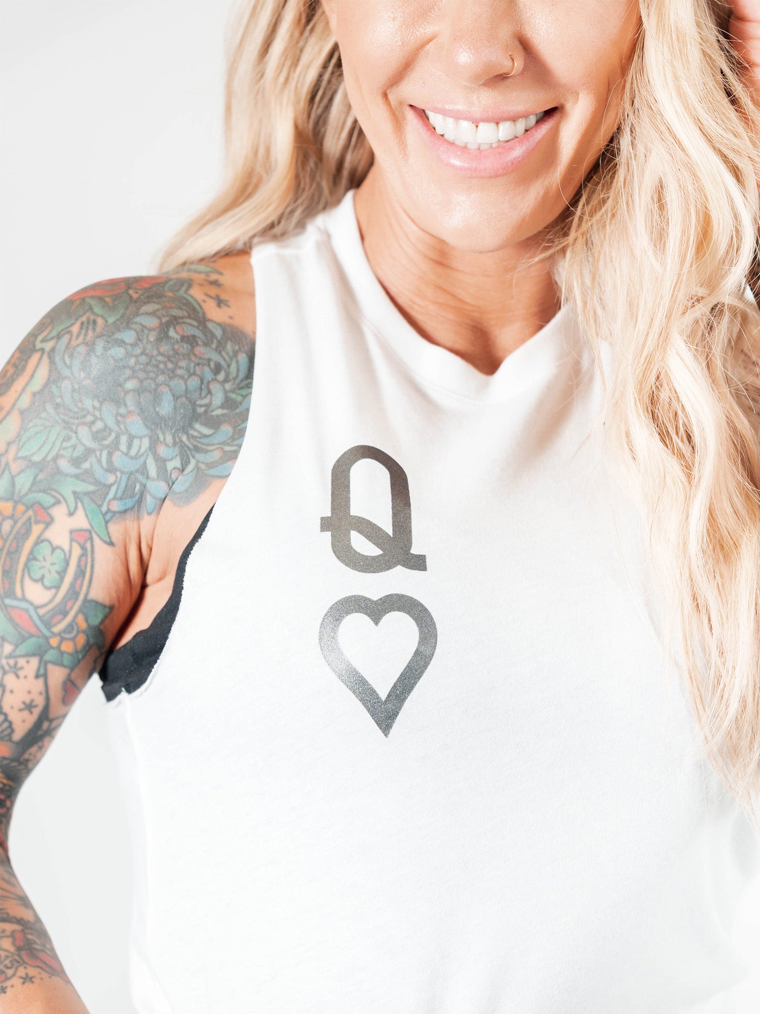 QUEEN SELENITE Racerback Crop Tank - Lions Not Sheep ®