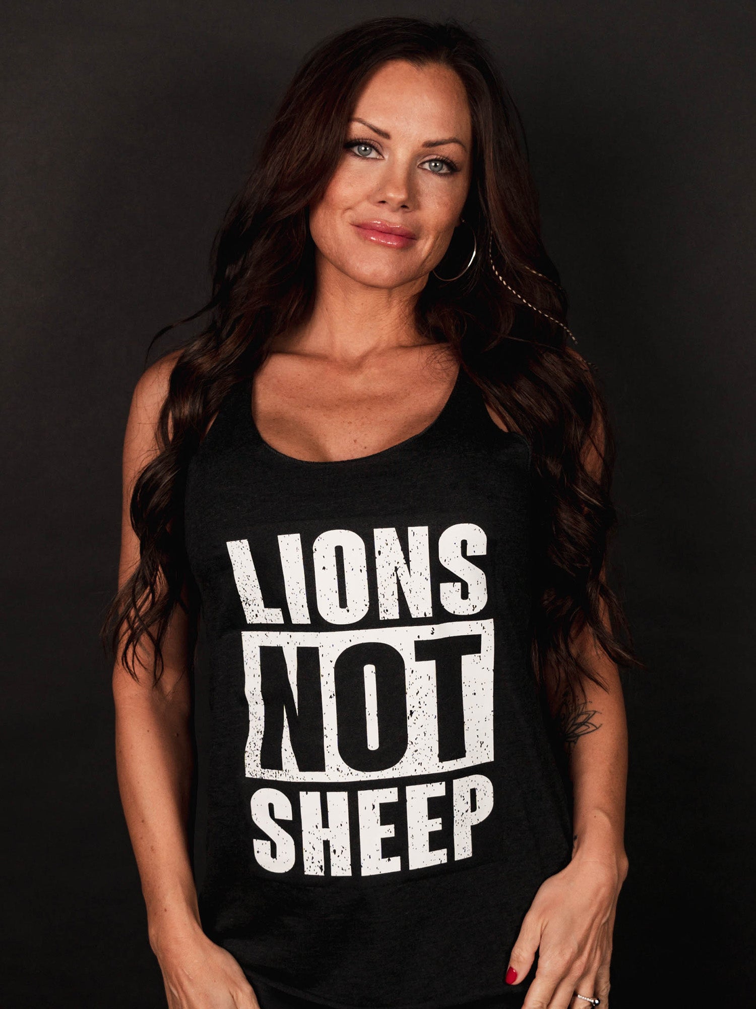 "STRAIGHT OUTTA" LIONS NOT SHEEP Womens Tank - Lions Not Sheep ®