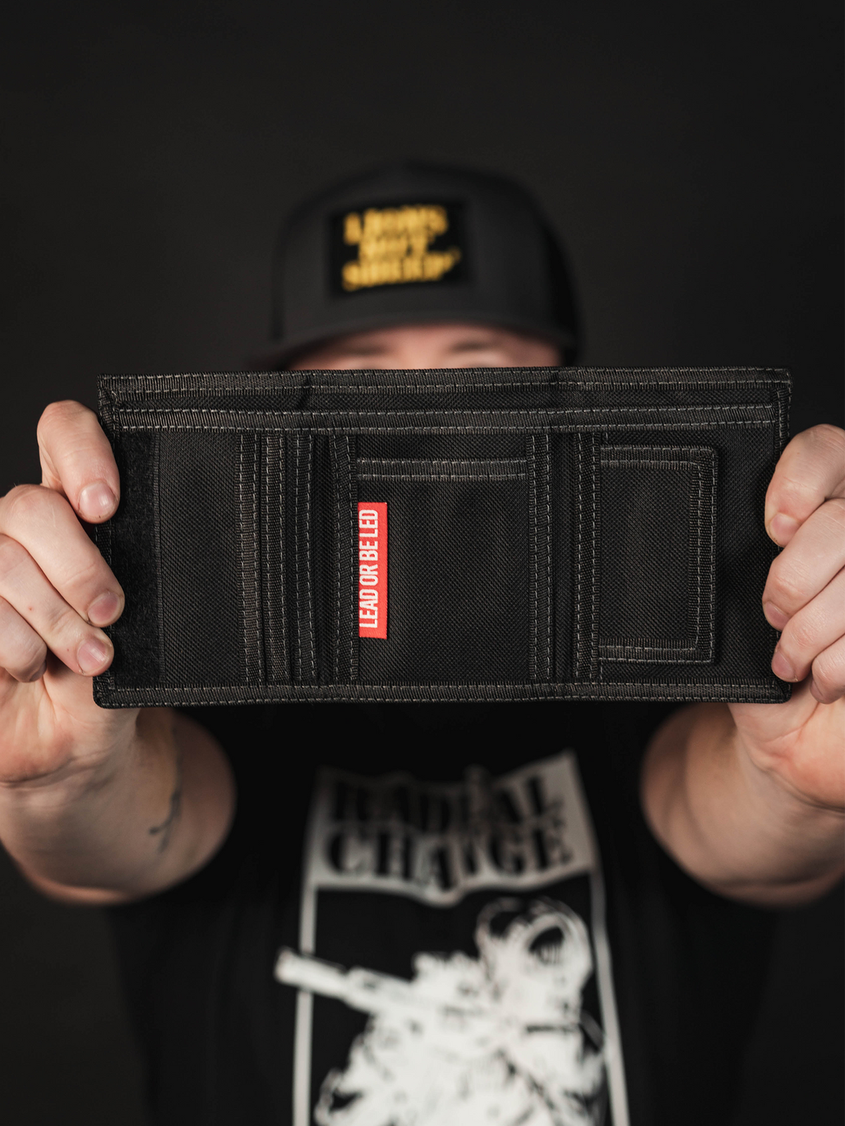 &quot;STRAIGHT OUTTA&quot; Velcro Wallet - Lions Not Sheep ®