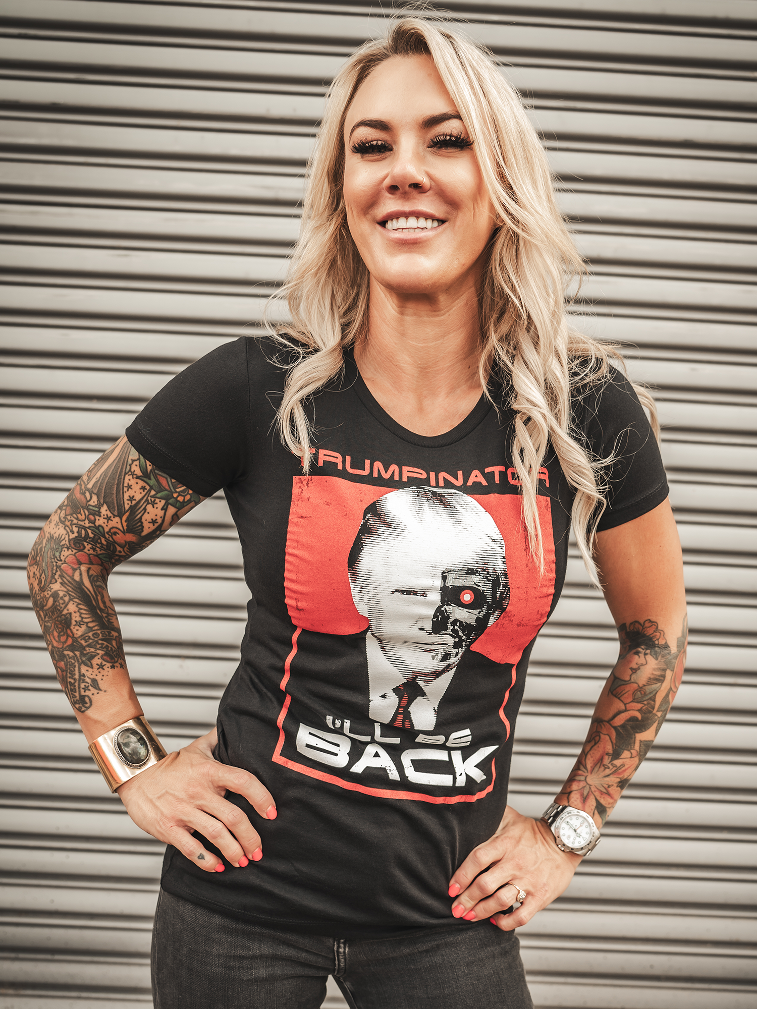 TRUMPINATOR Womens Tee - Lions Not Sheep ®