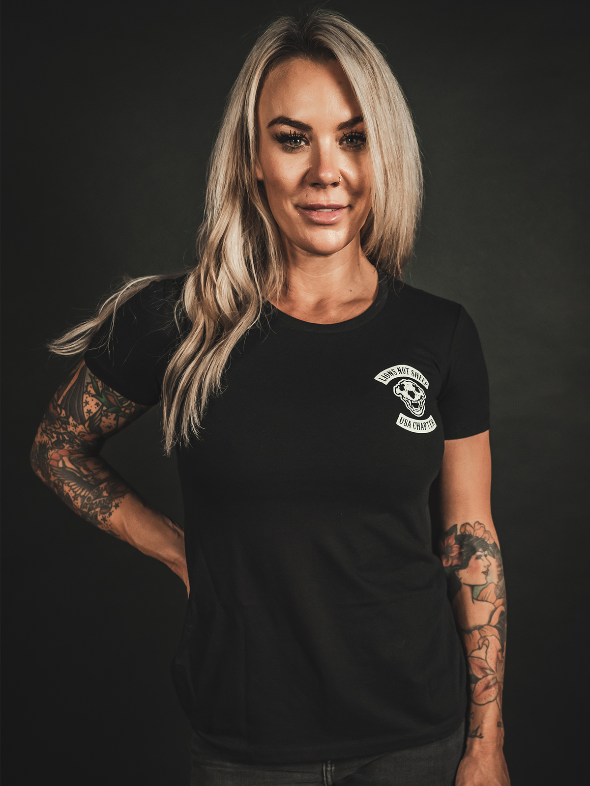USA CHAPTER Womens Tee - Lions Not Sheep ®