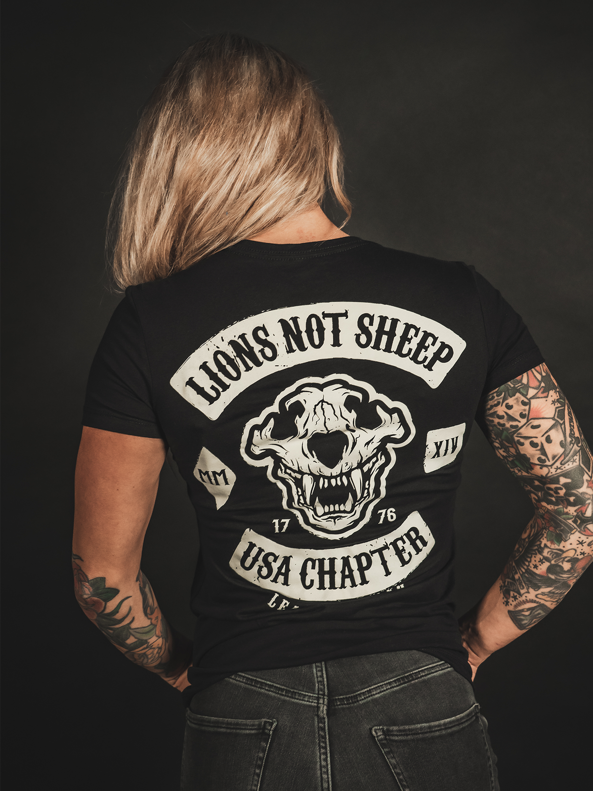 USA CHAPTER Womens Tee - Lions Not Sheep ®