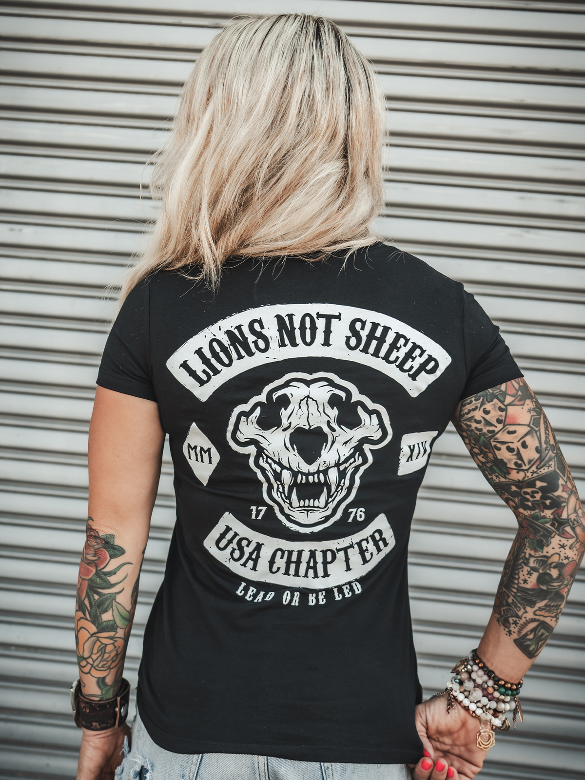 USA CHAPTER Womens Tee - Lions Not Sheep ®