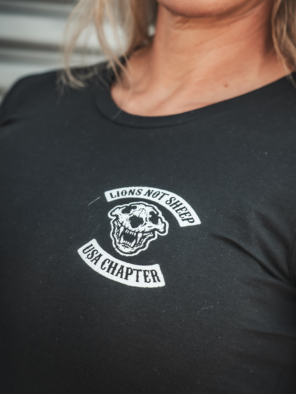 USA CHAPTER Womens Tee - Lions Not Sheep ®