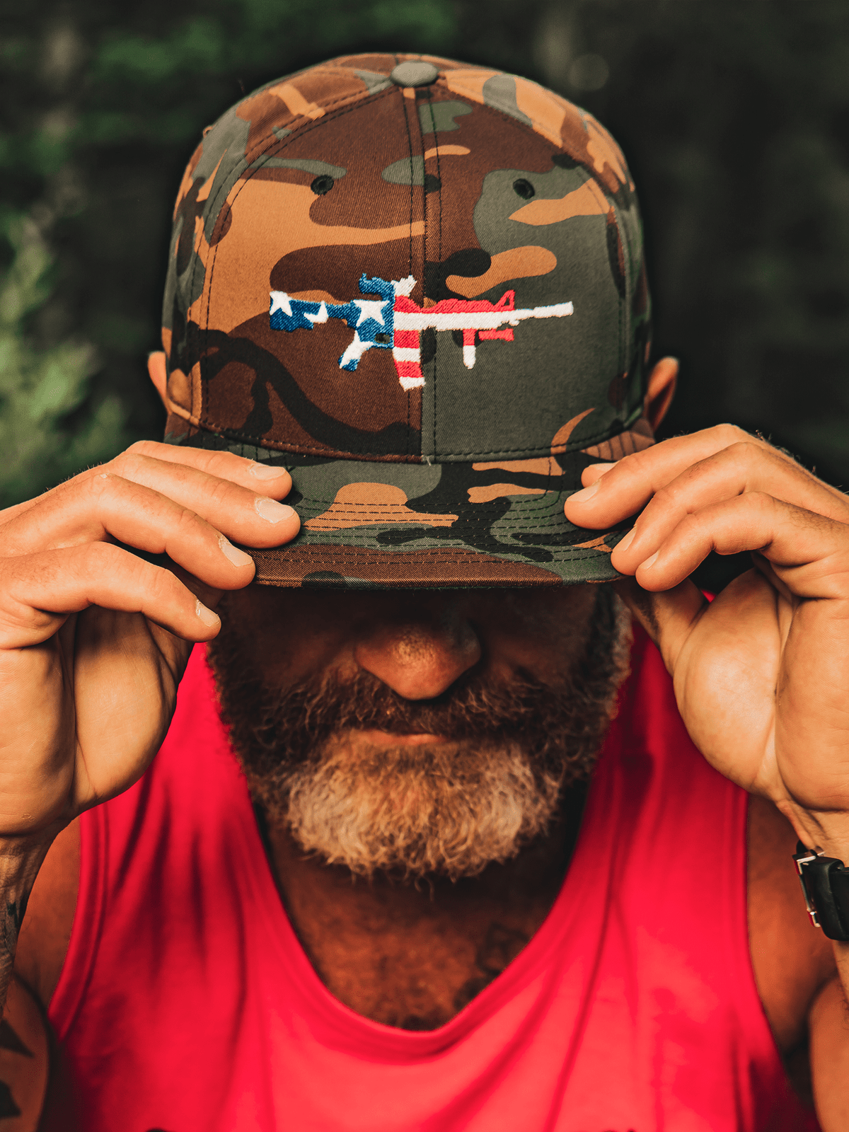 AR-15 CAMO Hat - Lions Not Sheep