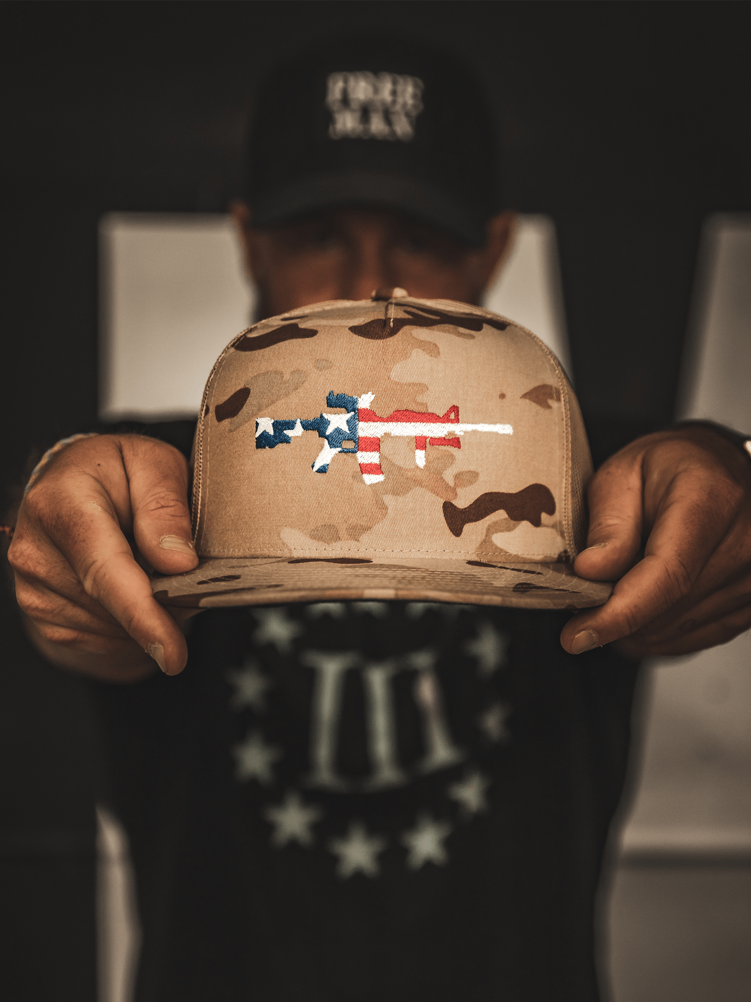 Lions Not Sheep AR-15 DESERT CAMO Hat