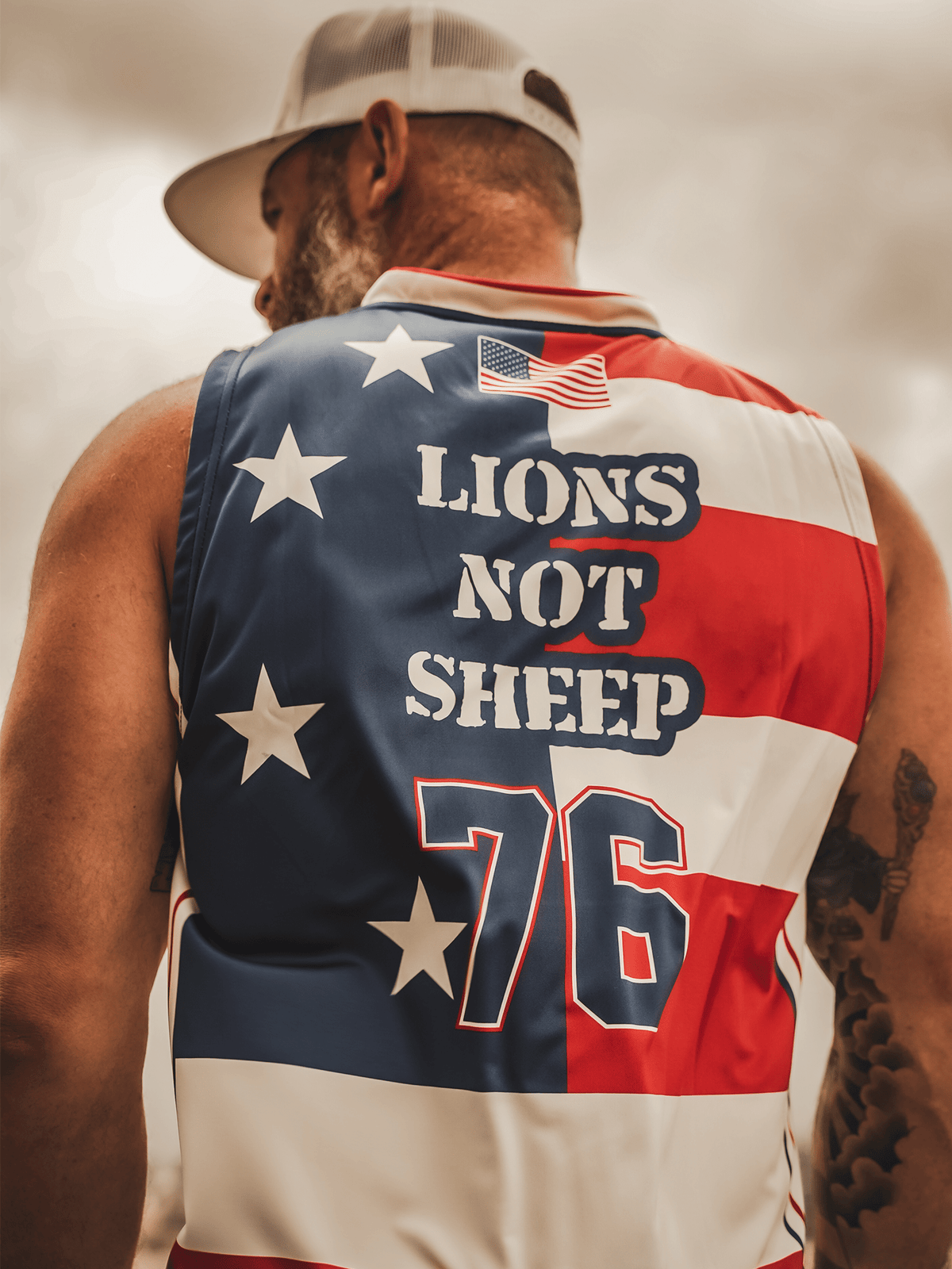 Lions Not Sheep FREE MAN Basketball Jersey
