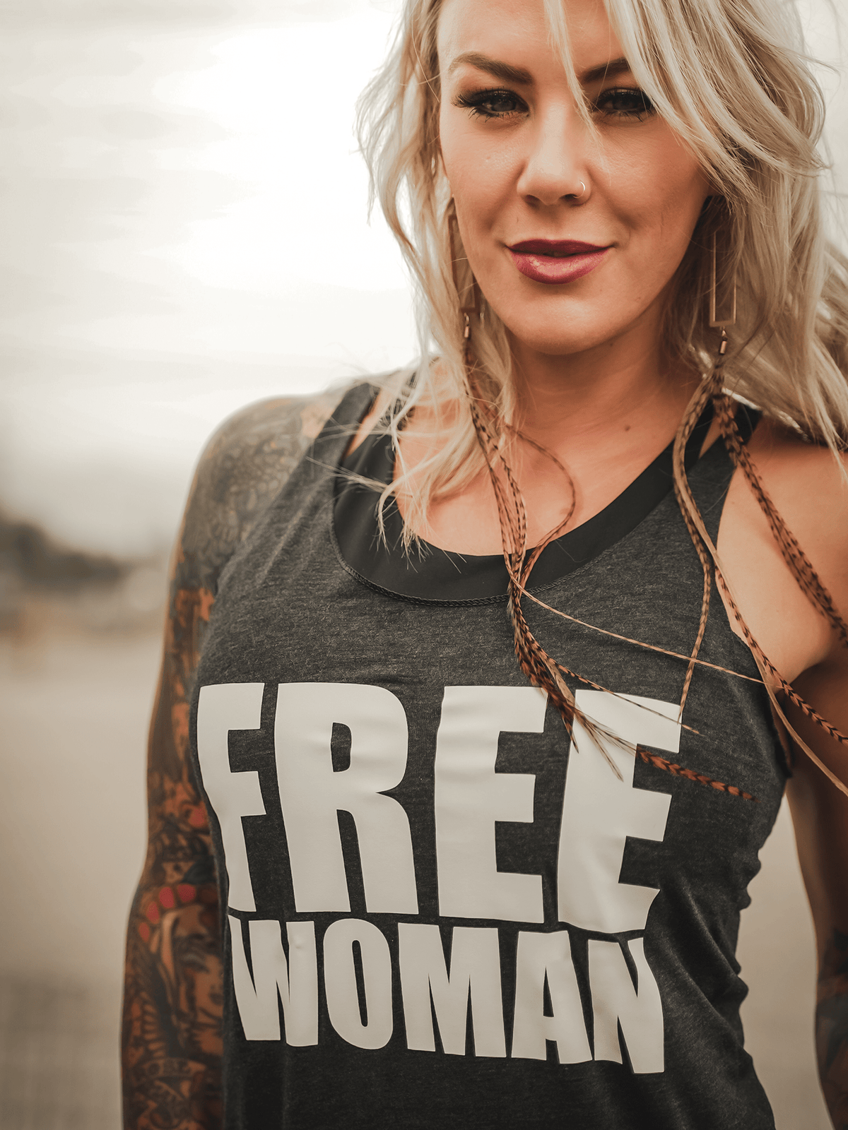 Lions Not Sheep ® FREE WOMAN Womens Tank