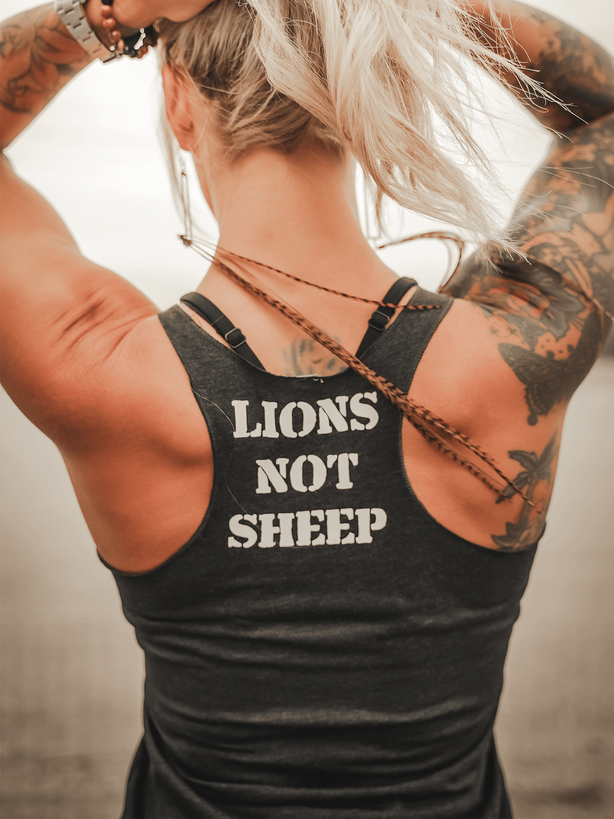 Lions Not Sheep ® FREE WOMAN Womens Tank