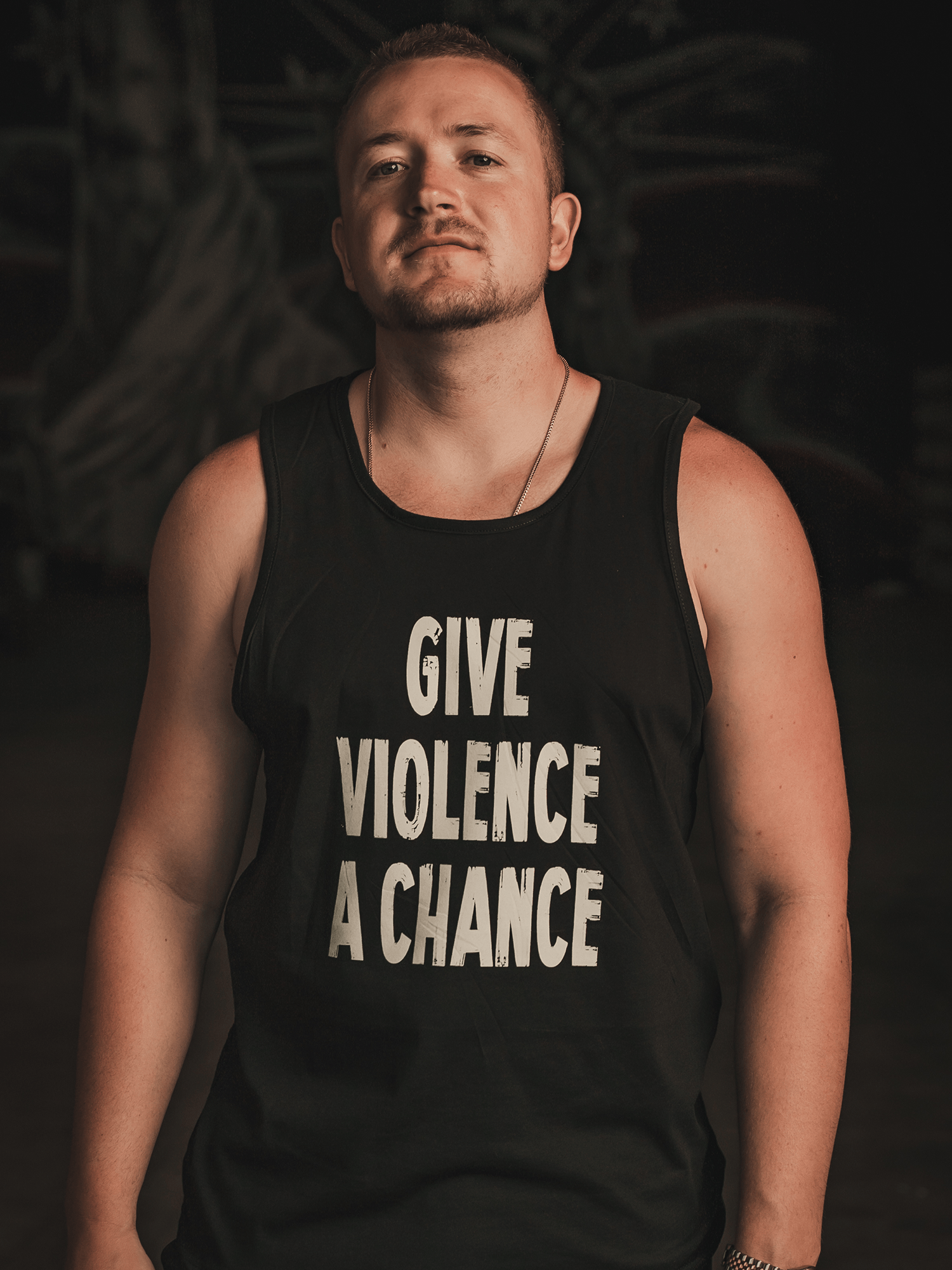 GIVE VIOLENCE A CHANCE Mens Tank - Lions Not Sheep ®