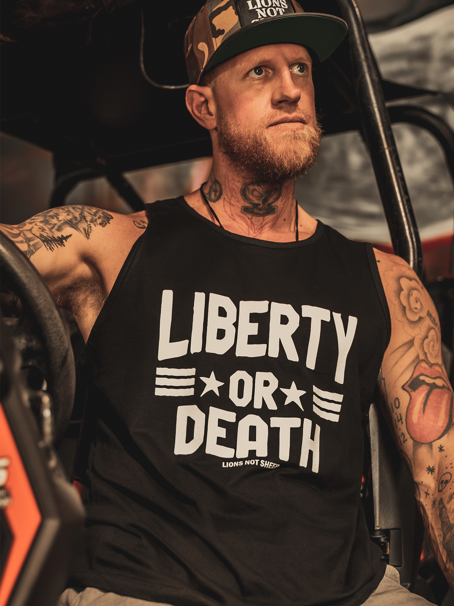 LIBERTY OR DEATH Mens Tank - Lions Not Sheep ®