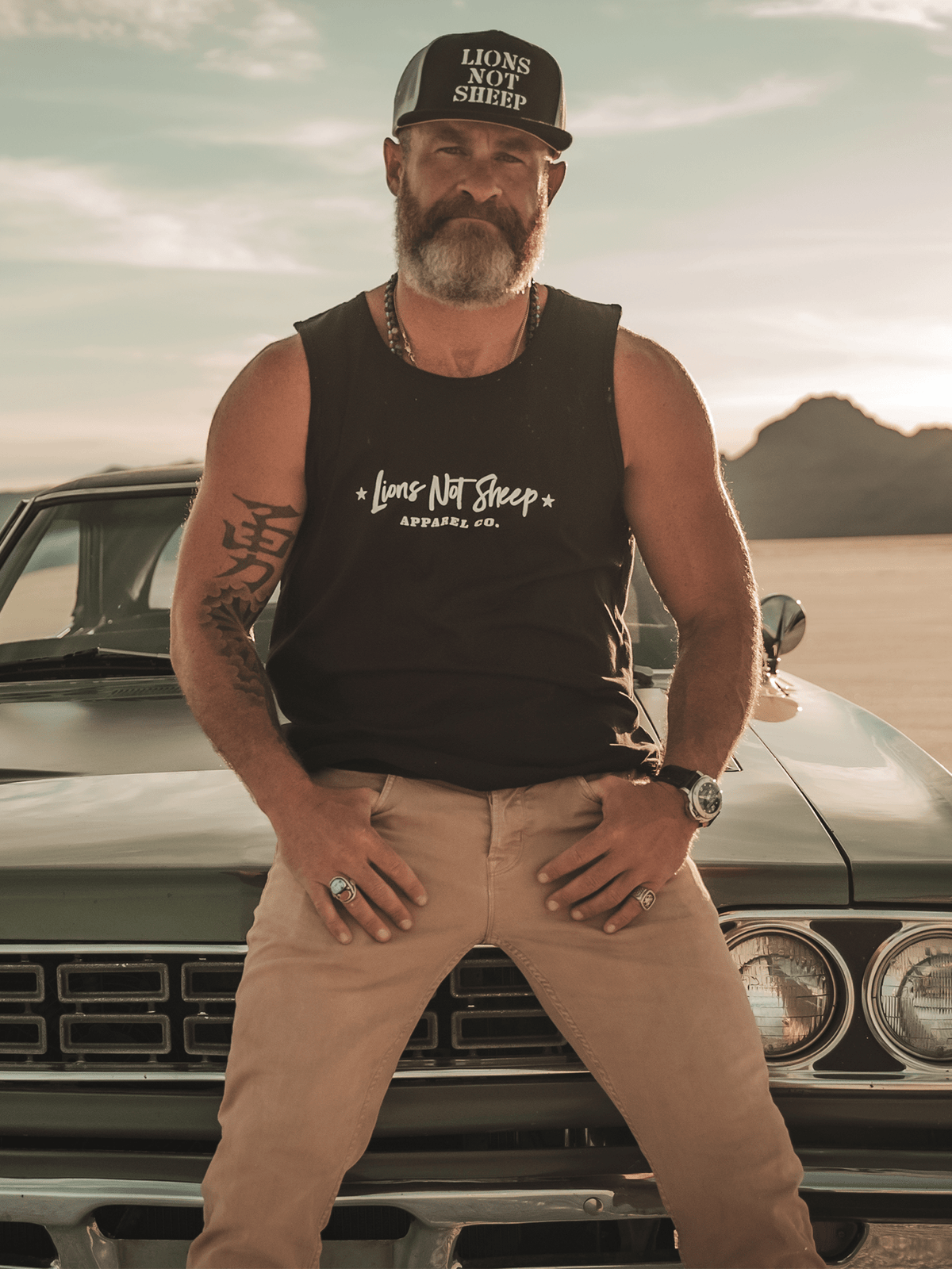 YBA Shirts Tanks LIONS NOT SHEEP APPAREL CO. Mens Tank