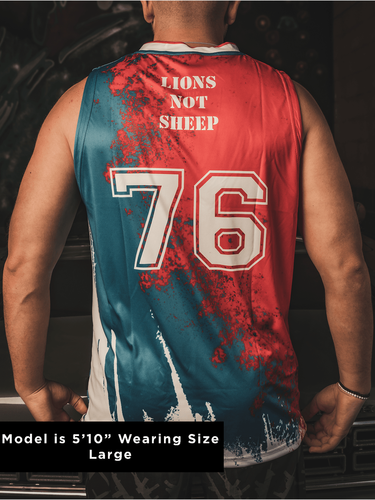 Lions Not Sheep LIONS NOT SHEEP LIBERTY MASK Basketball Jersey