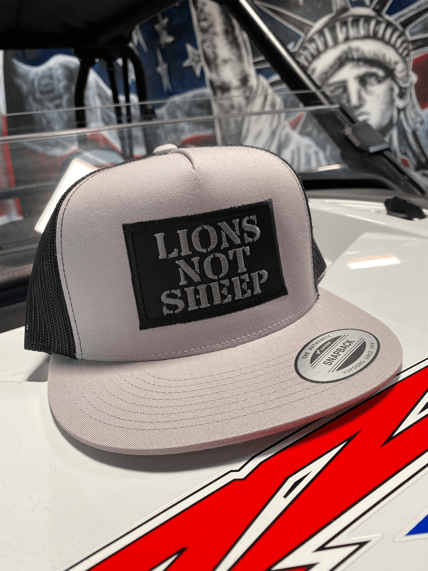 Lions Not Sheep OG Hat (Black / Grey) - Lions Not Sheep