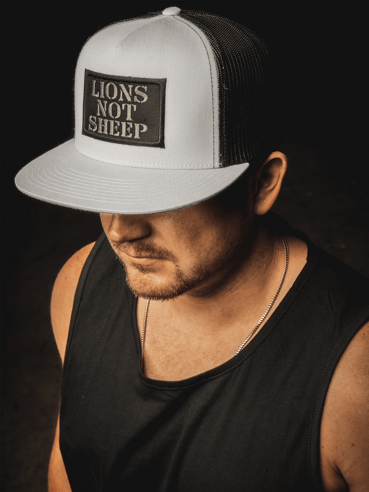 Lions Not Sheep OG Hat (Black / Grey) - Lions Not Sheep