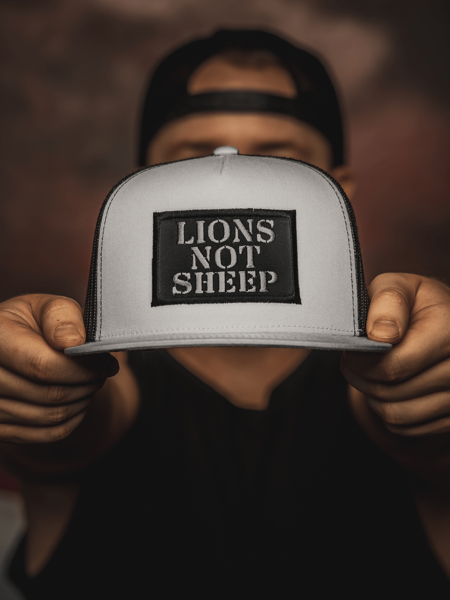 Lions Not Sheep OG Hat (Black / Grey) - Lions Not Sheep
