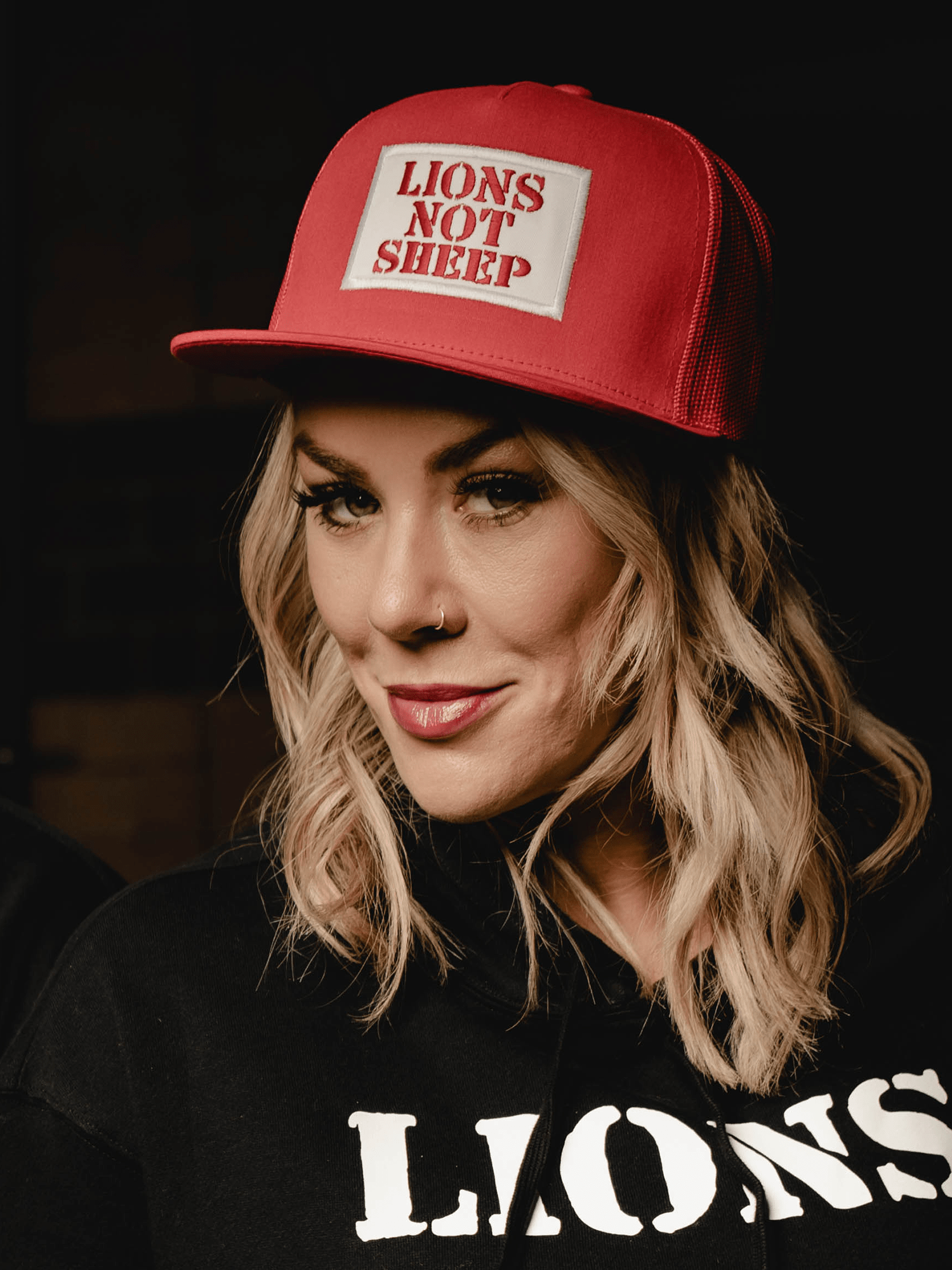 Lions Not Sheep OG Hat (Valentines Red) - Lions Not Sheep