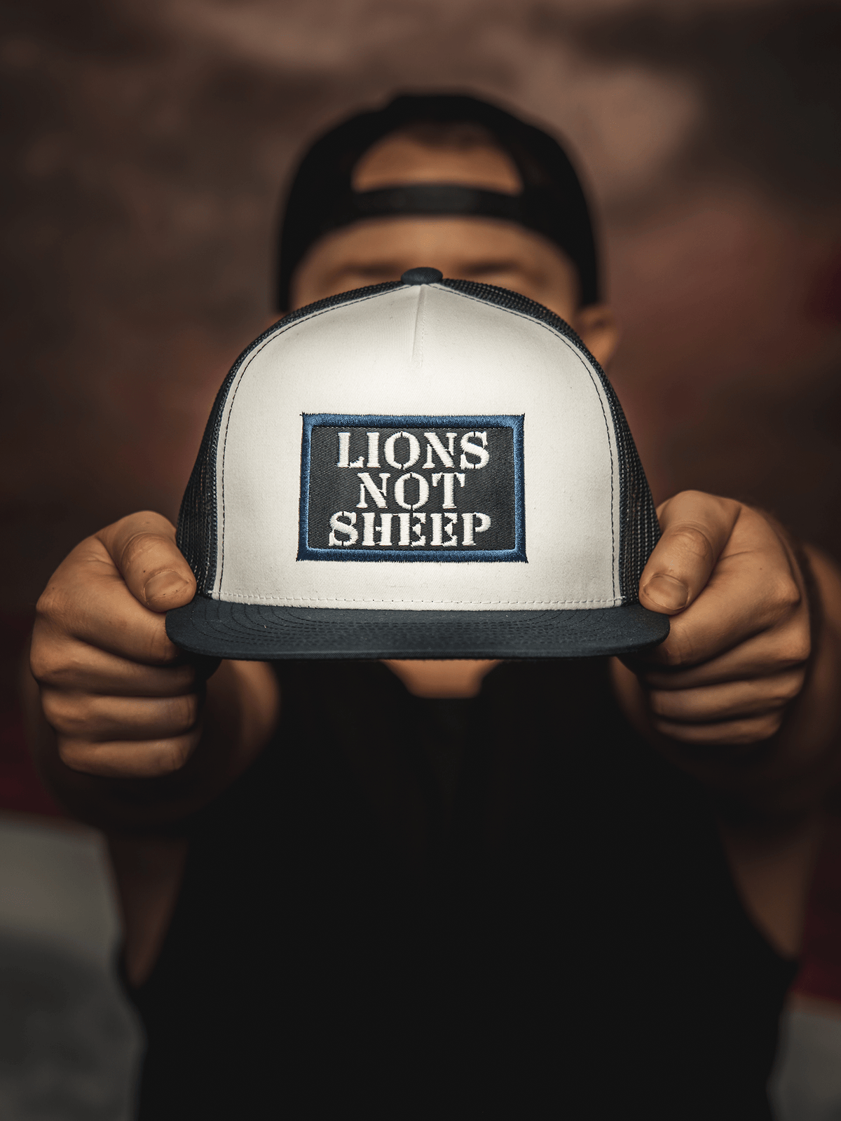 Lions Not Sheep OG Hat (White / Blue) - Lions Not Sheep