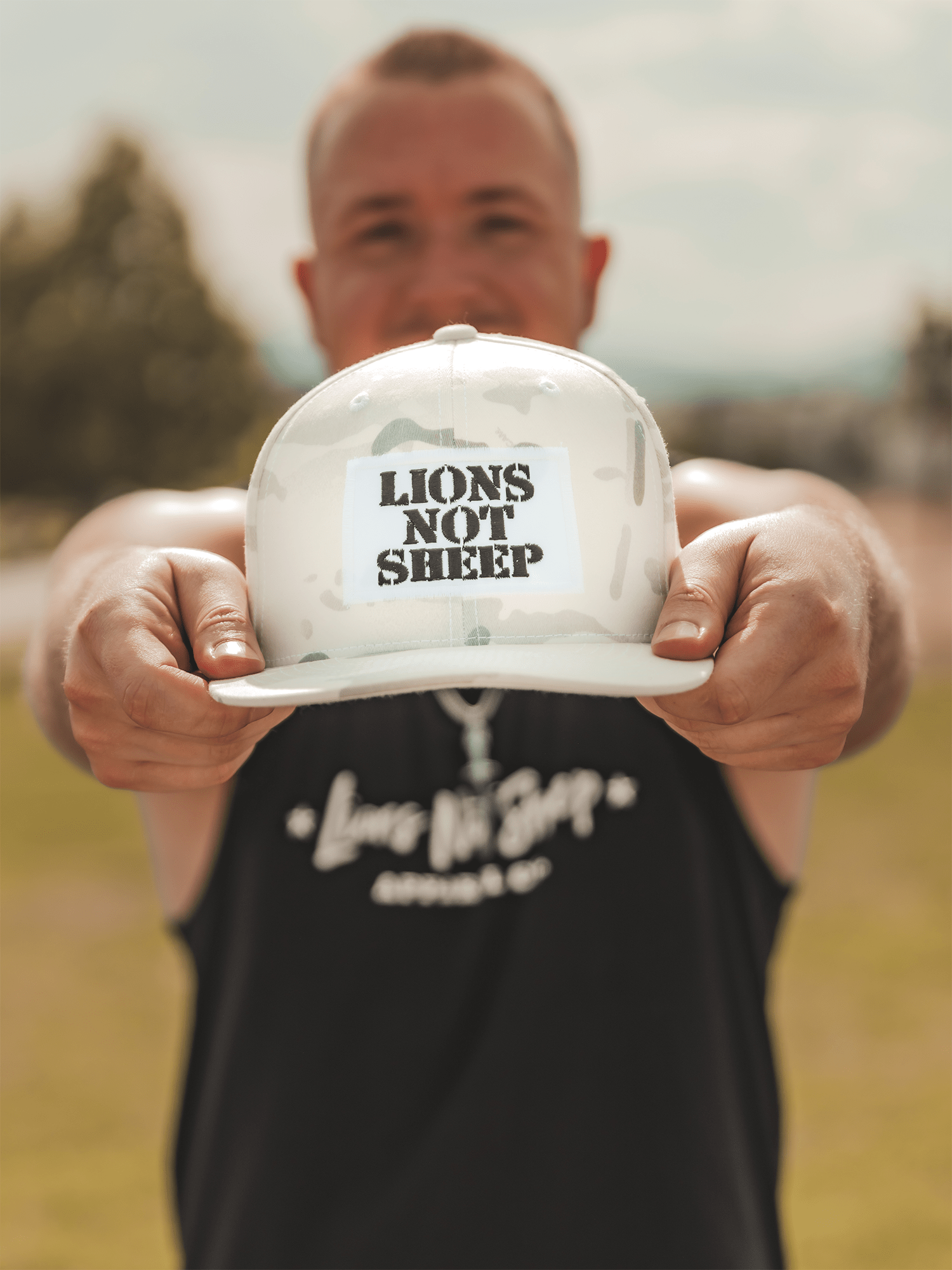 Killin It Klothing Hats LIONS NOT SHEEP OG HAT (White Camo) LIMITED EDITION