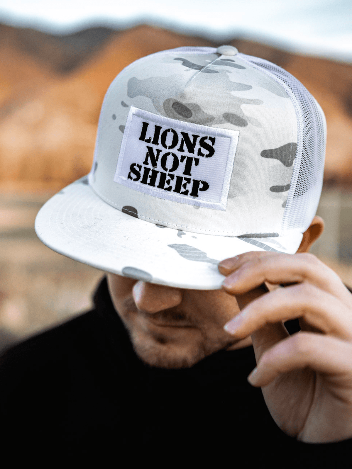 Killin It Klothing Hats LIONS NOT SHEEP OG HAT (White Camo) LIMITED EDITION