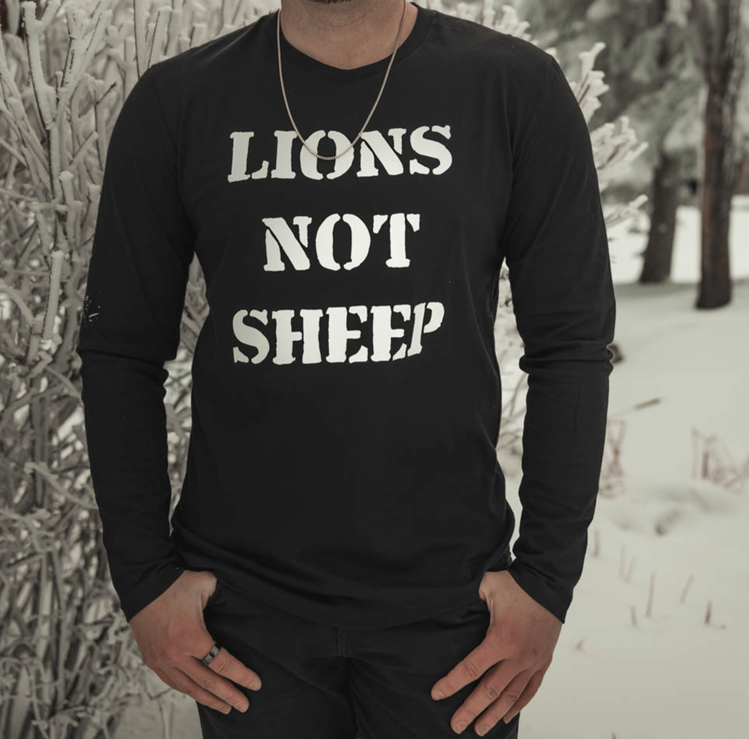 LIONS NOT SHEEP OG Unisex Long Sleeve Shirt - Lions Not Sheep ®