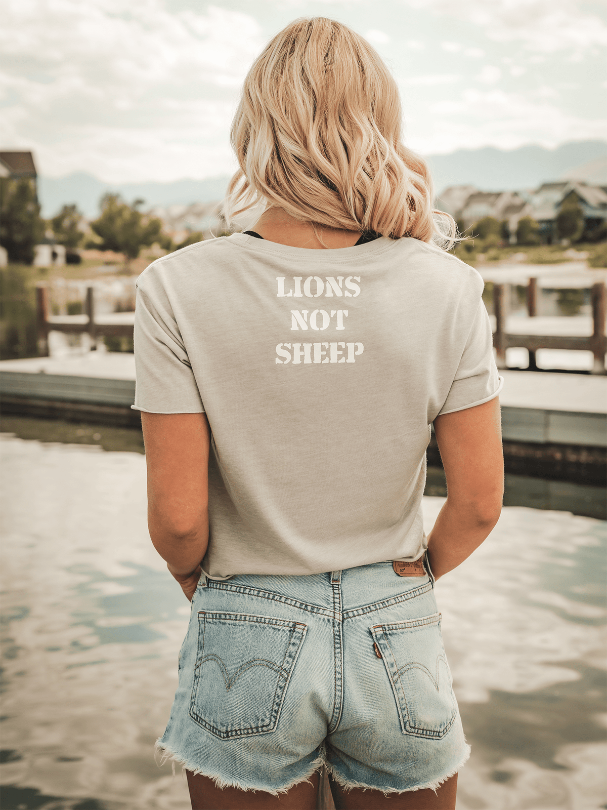 YBA Shirts Tanks LIONS NOT SHEEP OG Womens Crop Top