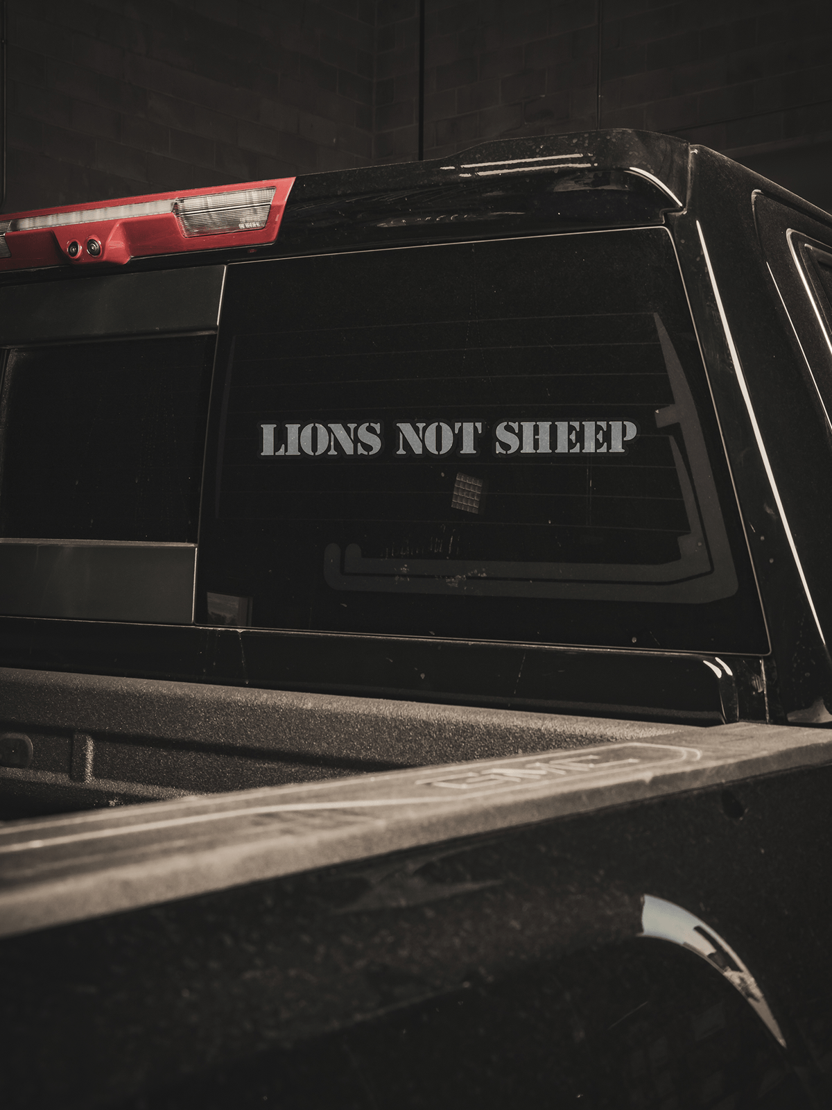 Lions Not Sheep Lions Not Sheep Window Stickers (Large)